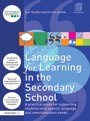 cover image of Language for Learning in the Secondary School